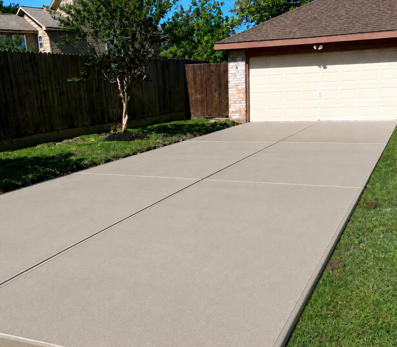 RESIDENTIAL DRIVEWAY POURED